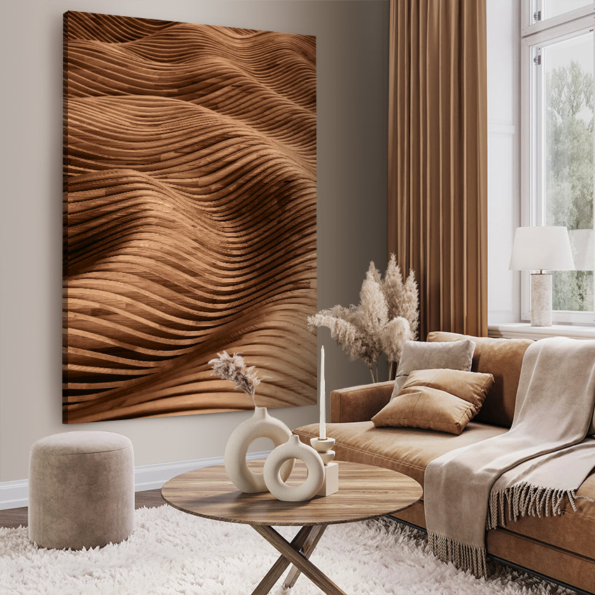 Canvastavla - Wooden Shapes (100x150)