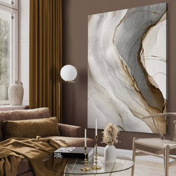 Canvastavla - Golden Seams No1 (45x60)