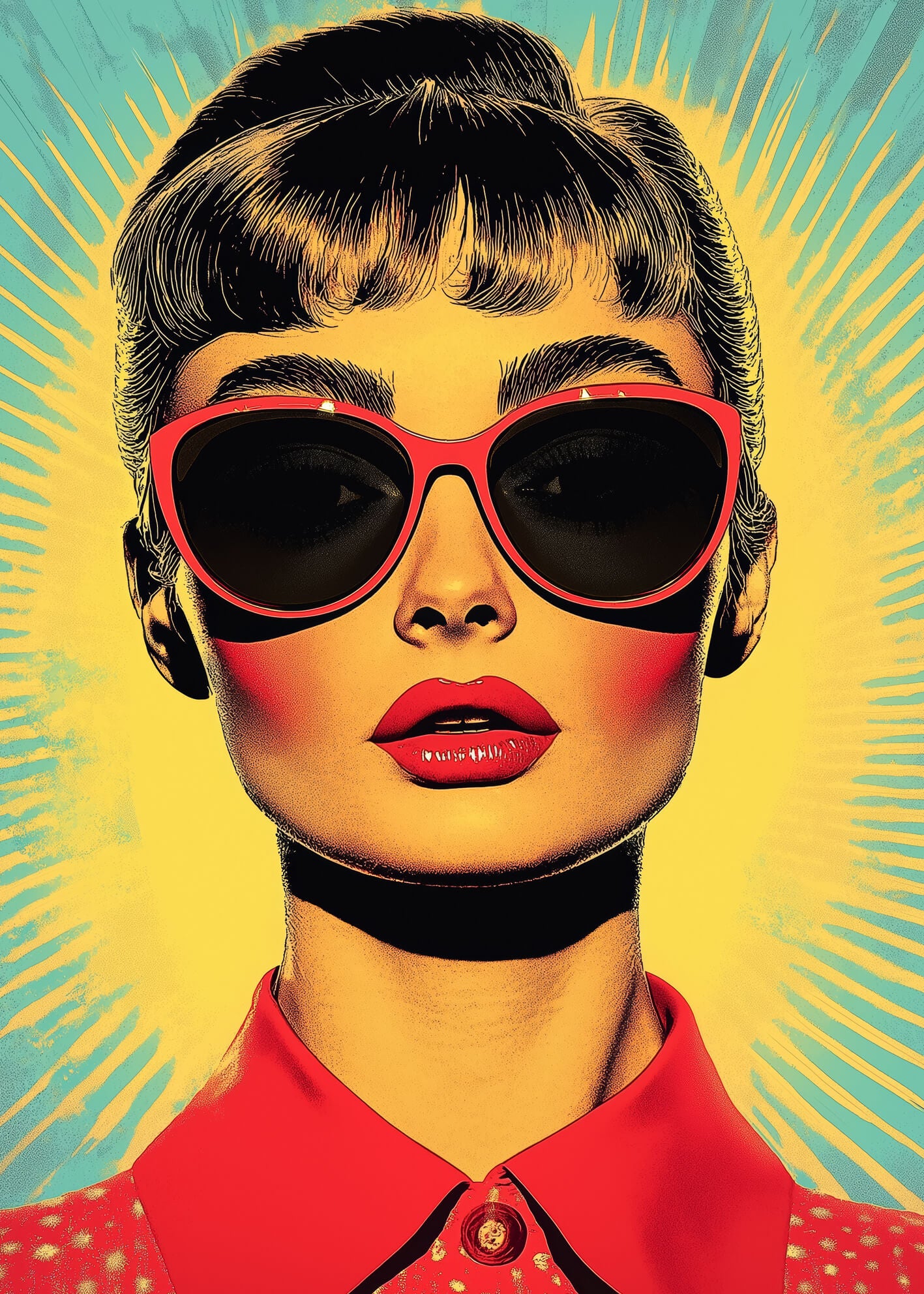 Canvastavla - Pop Art Audrey (45x60)