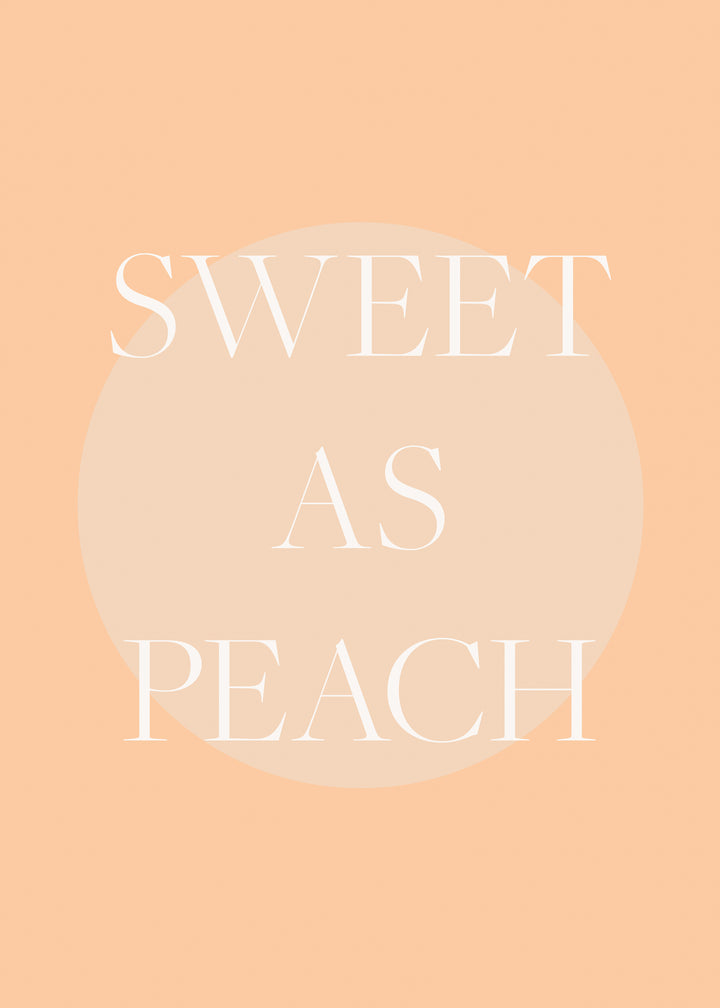 Canvastavla - Sweet As Peach