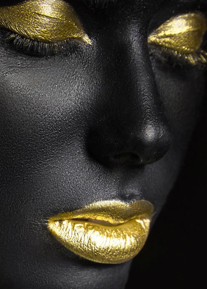 Akoestisch Fotopaneel - Black & Gold