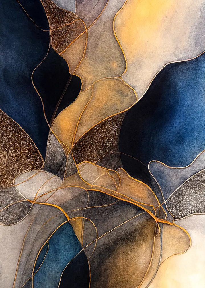 Canvas Schilderij - Abstract Fluid Art